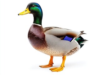 Obraz premium Duck on white surface