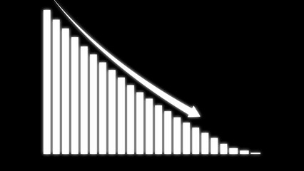 Growing graph icon with arrow symbol Business Financial Growing Income bars and Earnings chart.  concept wealth stock investment 