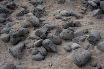 Close up of natural texture, color and shape from Iceland. Beautiful abstract and artistic nature for background.