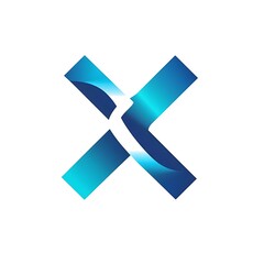 Logo design featuring a stylized letter with gradient colors.