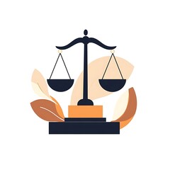 A stylized illustration of a balance scale symbolizing justice and fairness.