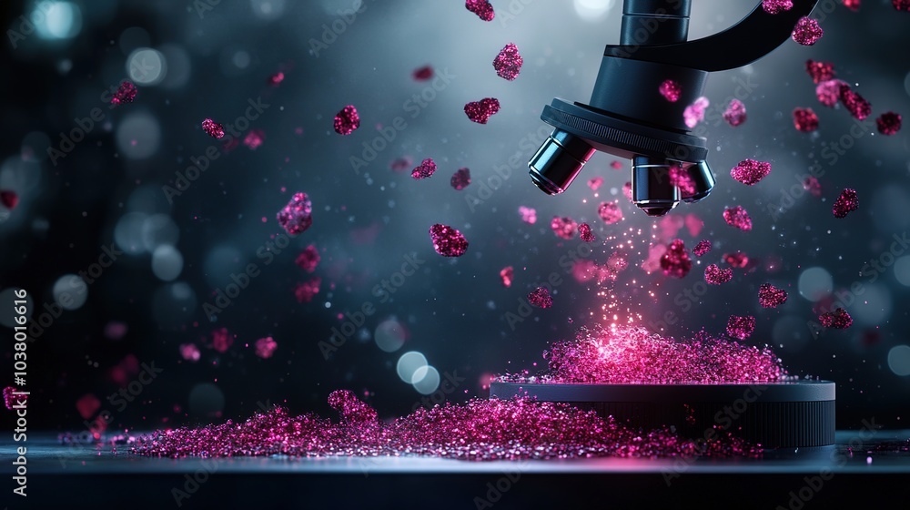 Poster ai-powered microscope in a laboratory setup