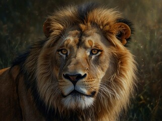 Fototapeta premium portrait of a lion