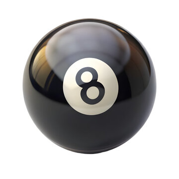 recommend clip art: black billiard eight ball isolated on transparent background