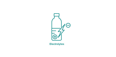Electrolytes Icon for Hydration and Energy Balance