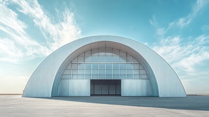 Fototapeta premium Modern Steel Warehouse