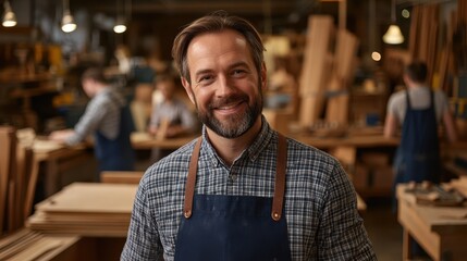 The Skilled Carpenter in Workshop