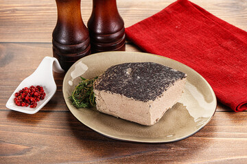 Delicous liver pate snack appetizer