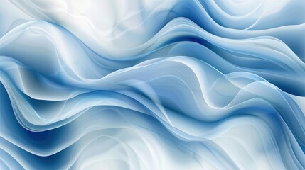 Fototapeta premium Abstract Blue and White Swirling Design