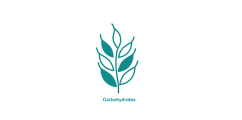 Carbohydrate Icon Representing Energy-Rich Nutrient