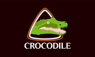  crocodiles, crocodile logo, animal logo, crocodile design, jurassic, predator mascot, jaws