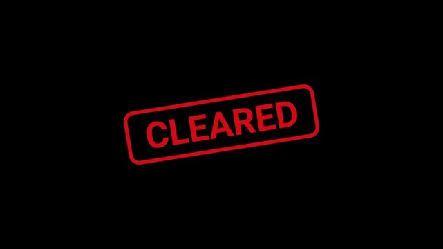 Cleared Text Stamp animation