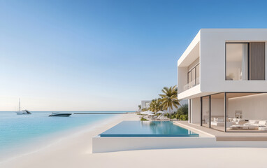 Fototapeta premium Summer vacation home by the sea