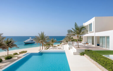 Fototapeta premium Summer vacation home by the sea