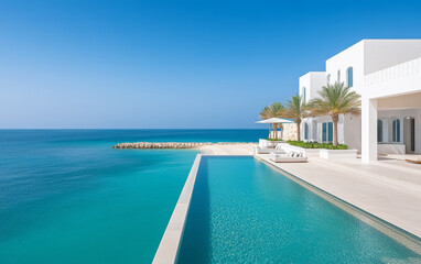 Fototapeta premium Summer vacation home by the sea