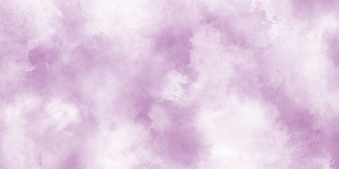 Soft and cloudy blurry watercolor background with clouds, violet color grunge paper texture soft clouds, grungy old rough paper vintage style color stained watercolor texture illustration.