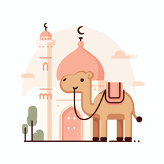 Vector of The Elegance of a Timeless Mosque