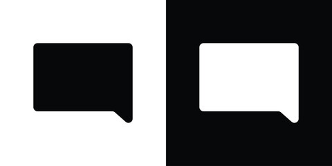 Bubble speech set icon isolated background. Vector illustration