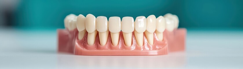 Detailed 3D printing of dental implants in a modern dental clinic, 3D printing technology, dentistry diagnostics