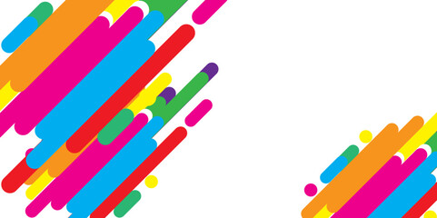 Colorful Flow – Abstract Digital Artwork. Vibrant Harmony – Abstract Stripes and Shapes. Abstract background design. Illustration. Vector.