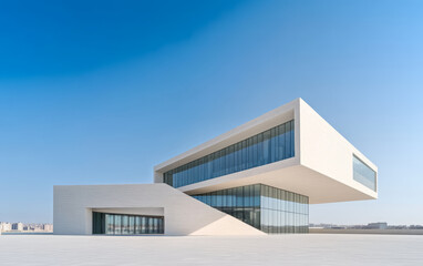 Minimalist modern art building space structure