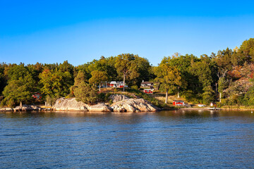 Fototapeta premium Archipelago island, Stockholm archipelago, Stockholm, Sweden, Scandinavia, Europe