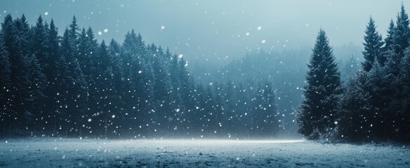 The Serene Winter Forest