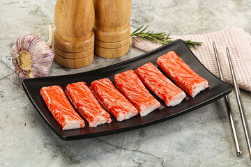 Crab meat stick surimi appetizer