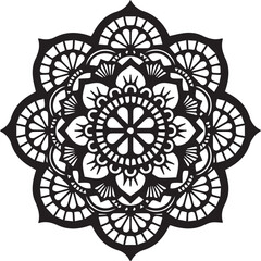 mandala, flower, ornamental, vintage, frame vectors design 