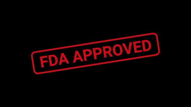 FDA Approved Text Stamp animation