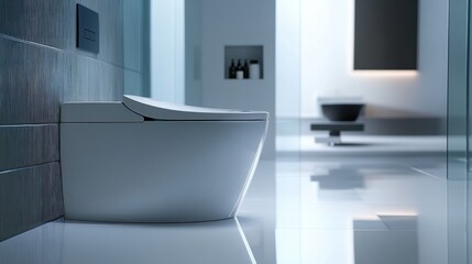 Modern Bathroom with Smart Toilet
