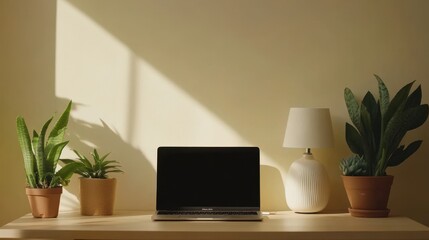 The Modern Workspace with Plants