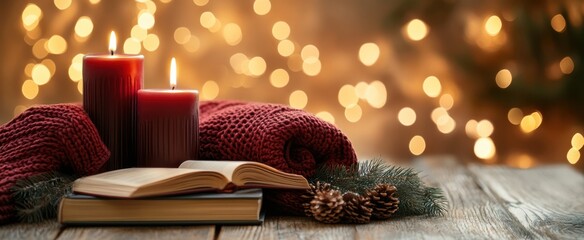 The Cozy Candlelit Christmas Scene