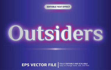 Editable Text Effect with Gradient Blur Style