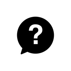 question mark speech bubble vector eps icon 