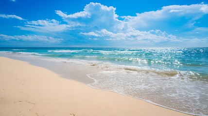 beach with white sand beach