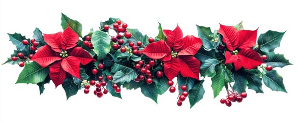 The Festive Poinsettia Arrangement