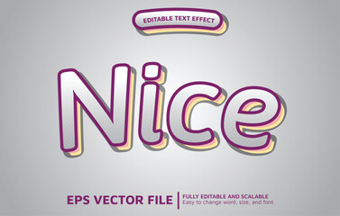 Editable Text Effect with Simple Nice Style