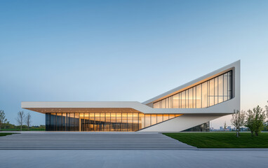 Obraz premium Minimalist modern architecture and spatial structure 