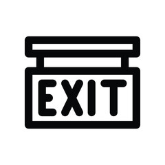 exit icon. vector line icon for your website, mobile, presentation, and logo design.