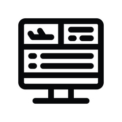 booking icon. vector line icon for your website, mobile, presentation, and logo design.