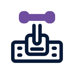 control level icon. vector dual tone icon for your website, mobile, presentation, and logo design.