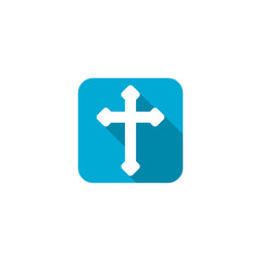 Obraz premium Christian Cross icon isolated on transparent background