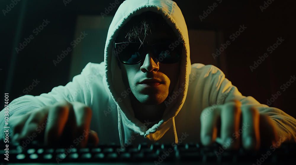 Poster hacker in action