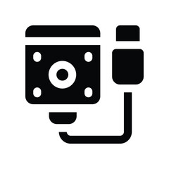 hard drive icon. vector glyph icon for your website, mobile, presentation, and logo design.