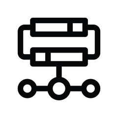 server icon. vector line icon for your website, mobile, presentation, and logo design.