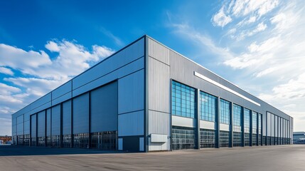 Obraz premium Warehouse with Metal Frame