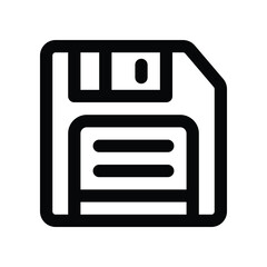 Fototapeta premium floppy disk icon. vector line icon for your website, mobile, presentation, and logo design.
