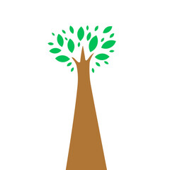 tree branches with leaves autumn season vector eps illustration