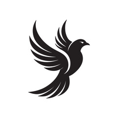 Natural Bird Silhouette Design 